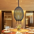 thumbnail image 3 of Vintage Style Iron Wire Lampshade Ceiling Light Cover Lamp Shade for Coffee Shop Black, 3 of 8