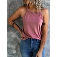 thumbnail image 3 of Langwyqu Summer Sleeveless Tank Tops Women Solid Color Slim Fit Casual Tops, 3 of 5