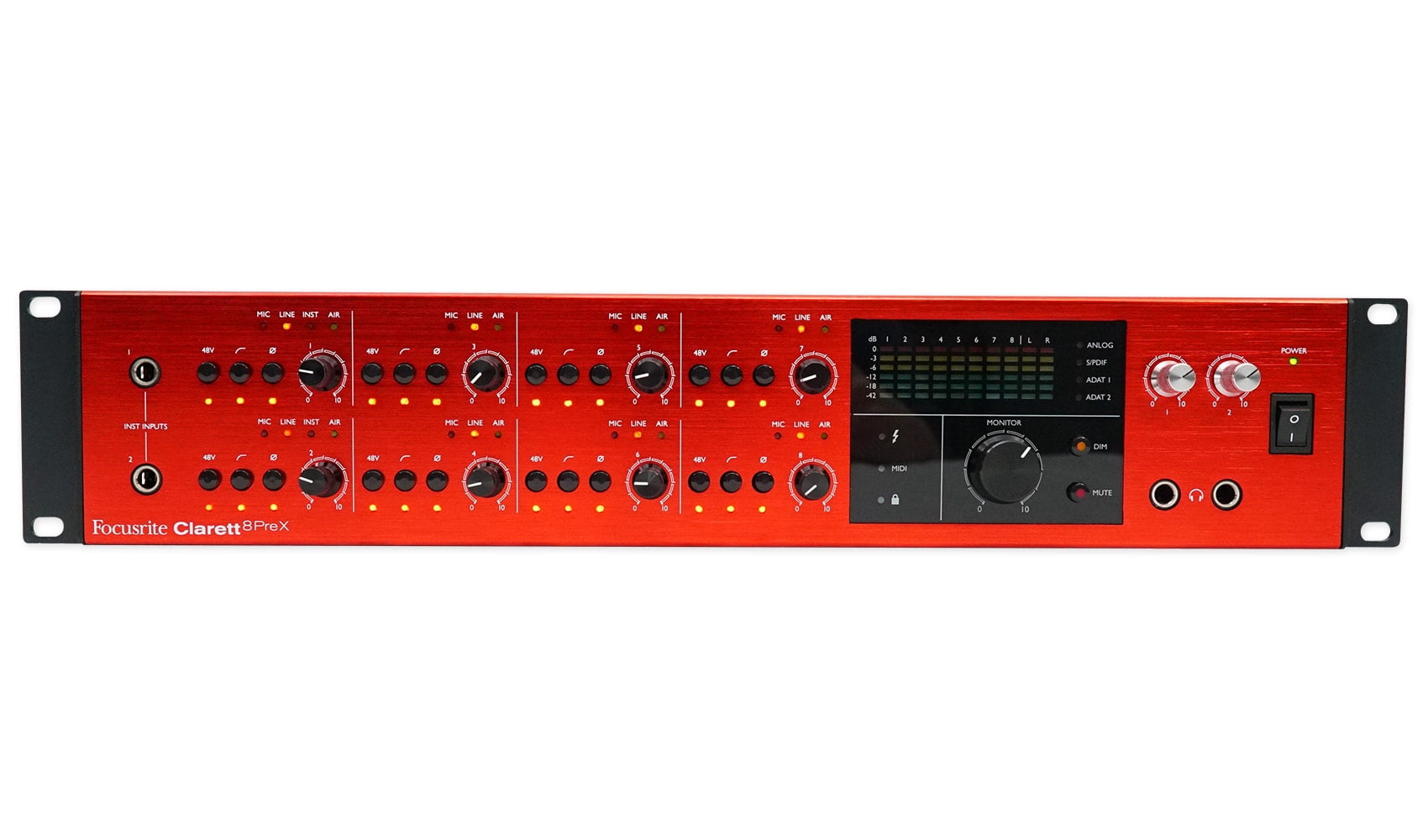 Focusrite CLARETT 8PREX Thunderbolt Audio Interface+Control