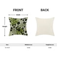 thumbnail image 5 of Sage Green Summer Pillow Covers 16 x 16 Inch, Tropical Palm Leaf cheetah Spot Outdoor Decor Throw Pillows for Couch, Leopard Polka Abstract Art Decorative Pillowcase Linen Cushion Cover Set of 2, 5 of 6