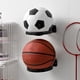 thumbnail image 5 of Soporte de pared para exhibición de balones de fútbol, estante de almacenamiento de plástico para balones de fútbol, suministros de baloncesto, color negro, 5 of 13