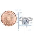 thumbnail image 2 of Sterling Silver Cushion Center And Cubic Zirconia Engagement Ring, 2 of 2