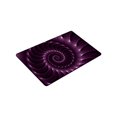 thumbnail image 2 of RYLABLUE Glossy Plum Purple Spiral Indoor/Outdoor Doormat Decor Rug 30x18 inches, 2 of 2