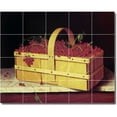 thumbnail image 1 of Ceramic Tile Mural-William Harnett Fruit Vegetables Bathroom Tile Mural 29. 30" w x 24" h using (20) 6 x 6 ceramic tiles, 1 of 3