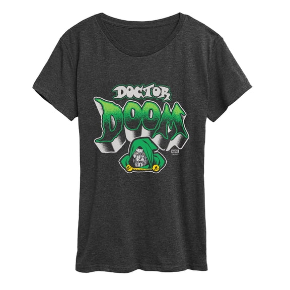 Fantastic Four - Dr. Doom Graffiti - Women's Short Sleeve Graphic T-Shirt