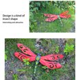 thumbnail image 4 of Decoración de pared Bearachild valla de arte de Jardín insectos hierro Rojo, 4 of 6