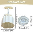 thumbnail image 3 of Miyuadkai Today's New Claerance! Lotus Pastry Mold, Mooncake Plastic Hand Pressed Plastic Mooncake 125G 3D Stamp Cookie Cutter Mould Diy Baking, 1 Mold, 3 of 7