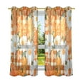 thumbnail image 6 of Yayeee Window Curtains Light Filtering 63"x42" Grommet Panel Pair Home Living Room Decor, Sunny Floral, 6 of 7