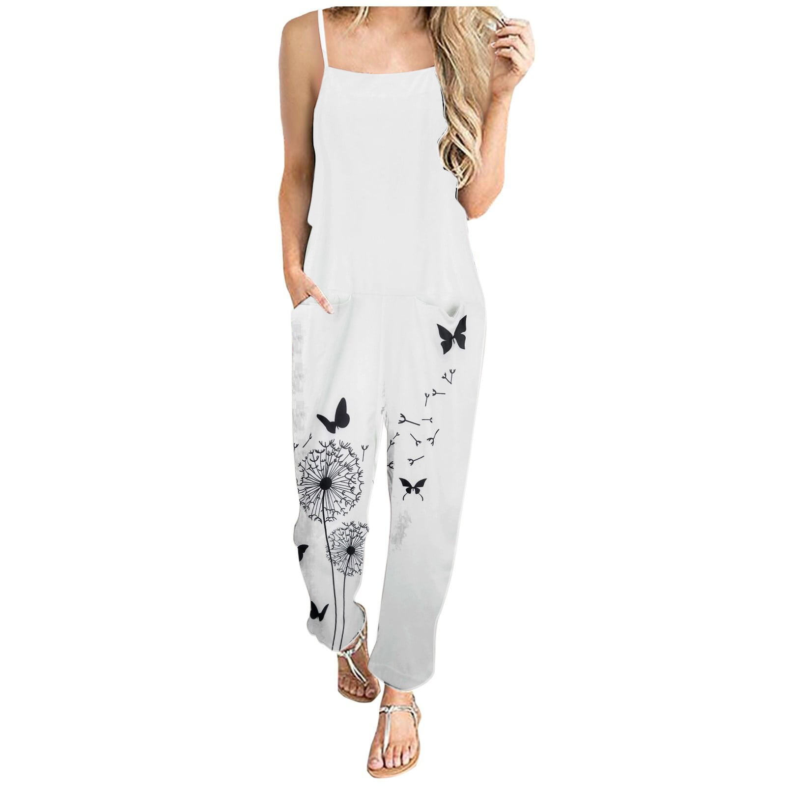 Harem Jumpsuit Women White Jumpsuit Yoga Jumpsuit Cotton -   Jumpsuits  for women, Womens jumpsuits casual, Womens white jumpsuit