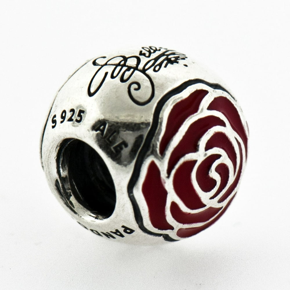 PANDORA Authentic 791575EN09 Charm Disney, Belle's Enchanted Rose