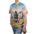 thumbnail image 4 of Welcome Spring Fairy Bloodhound in Flower Meadow All Over Print 3D Shirt Unisex Merch Dog Lover - 13002, 4 of 6