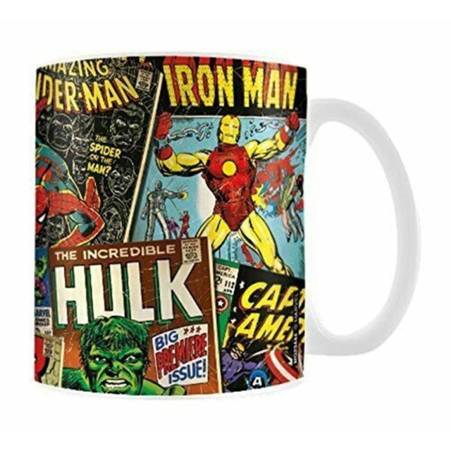 Marvel Tasse de Couverture Rétro de Bande Dessinée