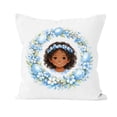 thumbnail image 1 of Easter Basket Stuffer Soft Throw Pillow With Hand-Drawn Character Design For Kids Room Decor 35 cm x 35 cm, 1 of 5