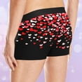 thumbnail image 4 of UVEASISHA Valentine's Day Gifts for Men Lover Heart Print Boxer Briefs Stretchy Low Rise Holiday Underwear Comfort Soft Everyday Underwear Multicolor XL, 4 of 9