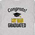 thumbnail image 4 of Inktastic Congrats My Dad Graduated with Cap Boys or Girls Long Sleeve Toddler T-Shirt, 4 of 5
