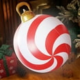 thumbnail image 4 of Peggybuy 24 Inch Large Outdoor Decorated Ball with Light Remote with Lights Holiday Decor, 4 of 8