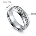 thumbnail image 5 of ringheart Matching Rings His and Her Rings Couple Rings Princess cut AAA CZ Wedding Ring Sets for Him and Her Men and Women Ring, 5 of 6