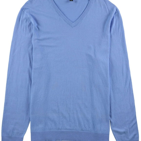 Alfani Mens Key Pullover Sweater, Blue, Small