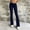 Navy, variant on Women's Foldover High Waist Bootcut Yoga Pants Plain Tummy Control Workout Flared Leggings