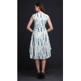 thumbnail image 2 of Bimba Blue Print Shibori Women Printed Knee Length Sleeveless Shift Summer Dress-XX-Large, 2 of 6
