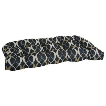 Blazing Needles 19-inch Rounded Back Tufted Indoor/Outdoor Chair Cushion - 19" X 19" Cherry