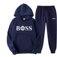 thumbnail image 3 of Conjunto de ropa deportiva para hombre y mujer, sudadera con capucha y pantalones con cordón, ropa deportiva de otoño, 2 piezas, 3 of 5