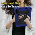 thumbnail image 4 of XYX 3in1 Rotating Stand Case for Xiaomi Redmi Pad Pro/Xiaomi Poco Pad 12.1 inch 2024 with Hand/Shoulder Strap, Shockproof Rugged, Navy Blue, 4 of 7
