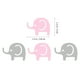 thumbnail image 3 of KAKOWELY Paquete de 2 confeti de mesa con forma de elefante rosa y gris, confeti de cumpleaños, adornos de lentejuelas de animales para baby shower, fiesta de cumpleaños infantil, 3 of 5