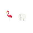 thumbnail image 5 of CarpNettore Bird Flamingo Elephant Statue Figurine Yard Art Ornament Animal Sculpture Figure Collection Collectible Garden Stake for Holiday Spring Fairy Garden Accessories with Nonslip Pads, 5 of 8