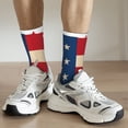 thumbnail image 6 of KLL American Flag Map Print Cool Socks Men's Women's Crew Socks Funny Crazy Novelty Stockings, 6 of 6