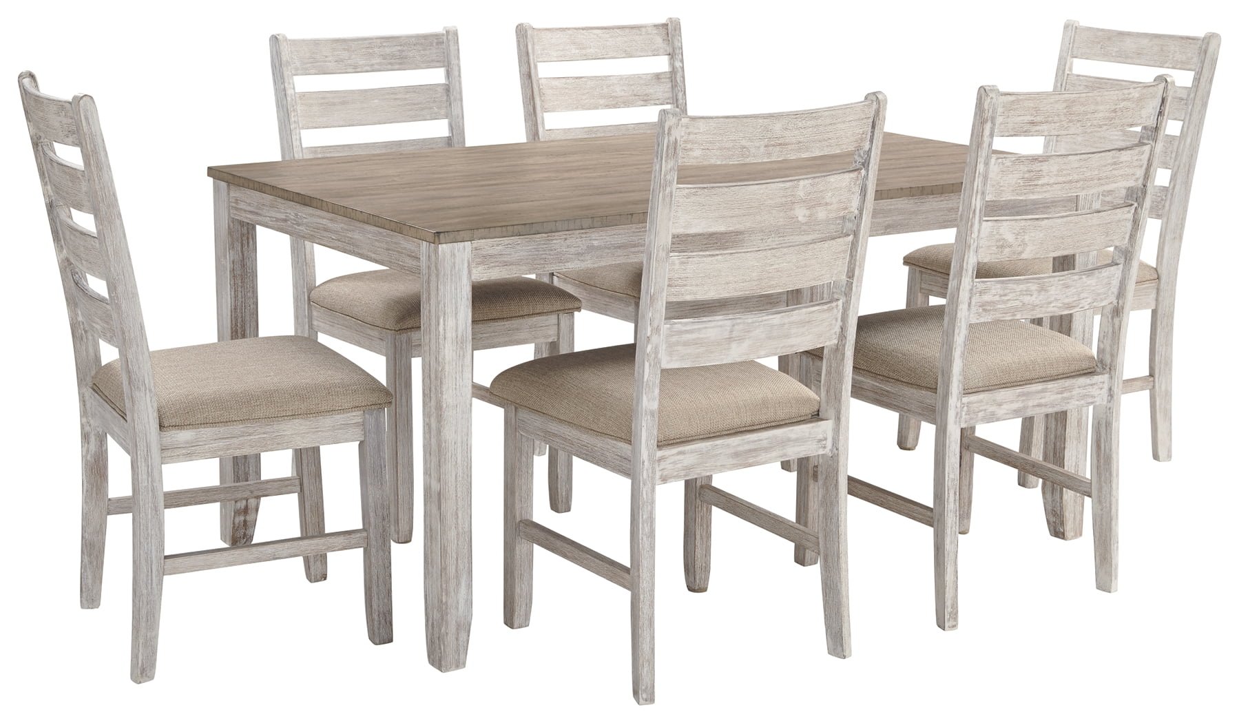 Two Tone Dining Room Table And Chairs