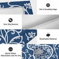 thumbnail image 5 of Navy Blue Gourd Outdoor Rug 4x6 Ft, Non Slip Washable Area Rug, Modern Abstract Art Floral Patio Rugs Carpet Runner, Large Floor Mat for Indoor/Outdoor Deck Porch Camping, 5 of 8