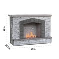 thumbnail image 5 of Prokan 67'' European Ledge Outdoor Propane Fireplace, 5 of 12