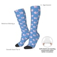 thumbnail image 6 of Fotbe Cute Poodle Dog print Women's Men's Novelty Crew Socks Cotton Socks Knee High Socks for Walking,Running,Nurses,Pregnancy, 6 of 8
