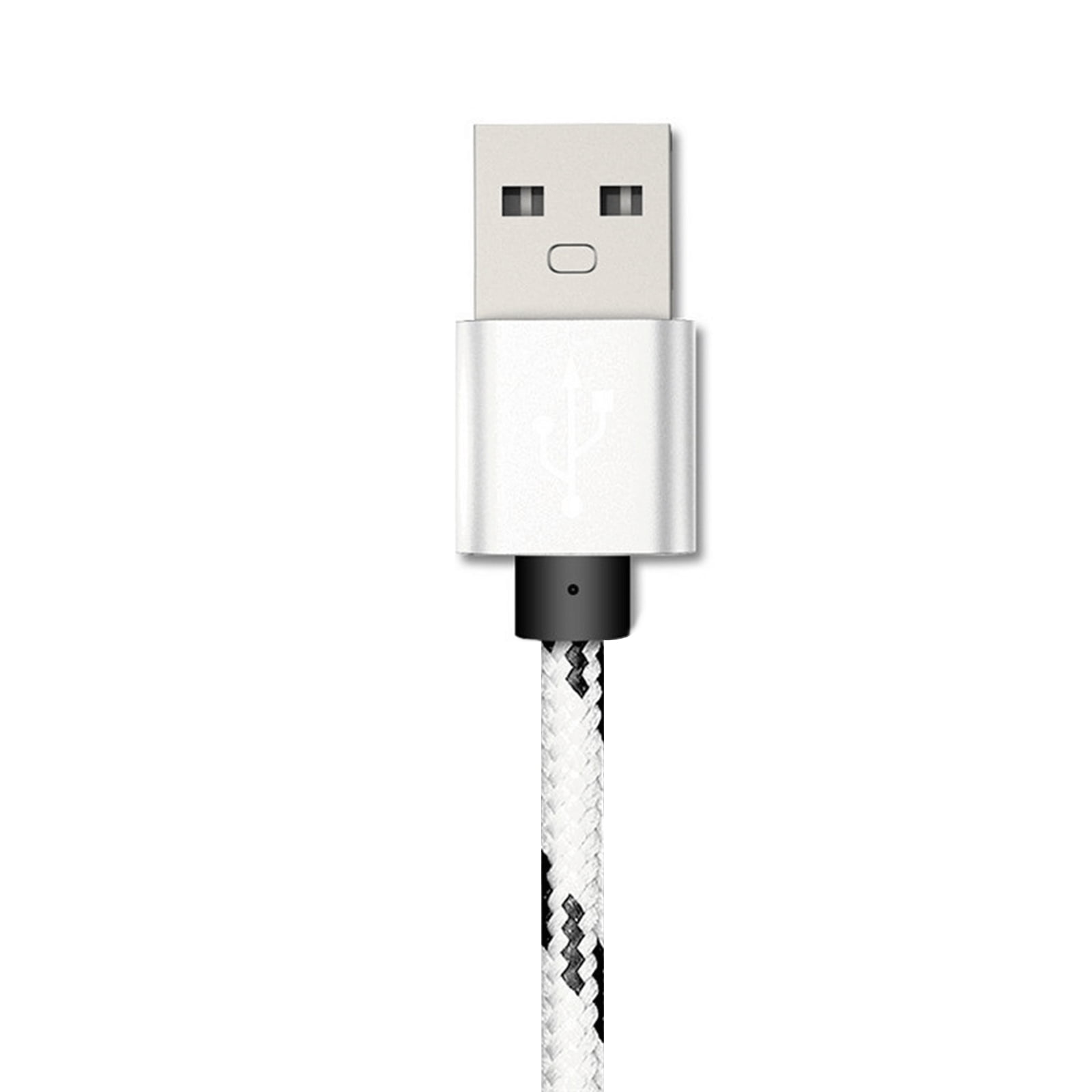 10-PACK 10FT USB Type C Cable, Fast Charger USB-A to USB-C Charging Cord, Nylon Braided, Compatible with Samsung Galaxy S23, S22, S21, S20, S10, S9, Note20 10 9, Universal USB-C Charger, White