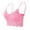 Pink, variant on Seductiva Clothing Womens Seamless Wireless Supportive Bra Women Plus Size Vest Crop Wire Frees Bra V Neck Underwear Without Chest Pad S3XL