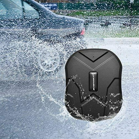 GPS Tracker,Anti-Lost Waterproof GPS Tracker, Magnet GPS Car Tracke,90 Days Standby GSM/GPRS Real Time Tracking Device Locator for Cars SUVs Motorcycles Trucks Vehicles Basic
