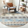 thumbnail image 2 of SAFAVIEH Kilim Elsie Tribal Area Rug, Blue/Ivory, 6' x 9', 2 of 10