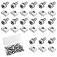 thumbnail image 1 of Tornillos y tuercas para batería AIEX, 32 piezas, acero inoxidable M6 304, 1 of 7