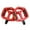 Red, variant on 1 Pair Bicycle Pedals with Sealed Bearings Hollow Design Non-Slip Universal Threaded Port Simple Installation MTB Pedals Cycling Accessories