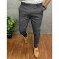 thumbnail image 2 of Wyobmus Mens Dress Pants Summer Quick Dry Stretch Casual Tapered Slacks Thin Work Business Trousers With Pockets D-Dark Blue, 2 of 5