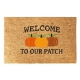 thumbnail image 1 of Halloween Door Doormat for Home Decorations - Cozy Blanket Style for Front Entryway Seasonal Welcome Rug Festive Indoor Outdoor Mat Fall Décor, 1 of 4