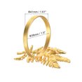 thumbnail image 2 of Uxcell Napkin Rings, 4 Pack 38mm Inner Diameter Alloy Branch Napkin Buckles, Gold Tone, 2 of 5