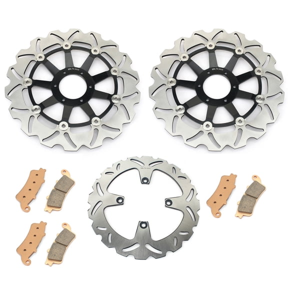 Front Rear Brake Discs Rotors Pads For HONDA VFR 800 Fi 1998-2001 1999 2000 VFR 800 V-TEC 2002-2005 2003 2004