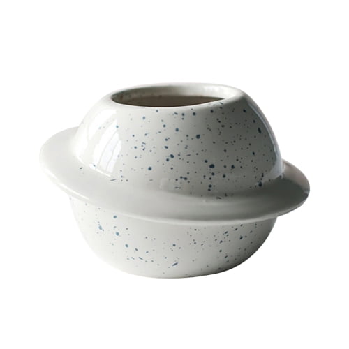 Details about / 4-In White Decorative Ceramic Guanyin Multi-Face Succulent Flower Planter Vase