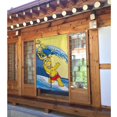 thumbnail image 2 of Cortina de puerta semiopaca con patrón de patchwork de dos piezas de Los Simpsons, cortinas opacas decorativas para dormitorio, sala de estar, decoración de habitación de niños, 34 x 56 pulgadas,, 2 of 7