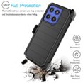 thumbnail image 6 of For Motorola Moto G Stylus 5G 2025 Case,Takfox Holster Phone Case with Built-in Screen Protector Swivel Belt Clip [3 Layers] Heavy Duty Full Body Protection Shockproof Kickstand Cover- Black, 6 of 9