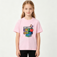 thumbnail image 2 of Back To School Girls Graphic Tee, Cute Apple Book Music Class 100% Cotton Kids Short Sleeve T-Shirt, 2 of 5