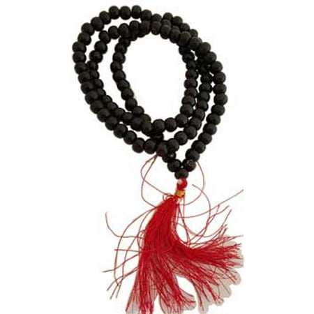 RBI Fortune Telling Toys Spiritual Supplies Black Tulsi japa Prayer (Best Rudraksha Mala For Japa)