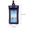 thumbnail image 2 of Funda impermeable para teléfono Yuarrent Deportes acuáticos Bolsa seca subacuática Violeta, 2 of 6